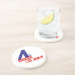 4. Juli Stone Drink Untersetzer