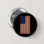 4. Juli Strawberry Jello Usa Flag Cake Men Wom Button (Vorne & Hinten)