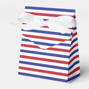 4. Juli Striped Favor Box Geschenkschachtel