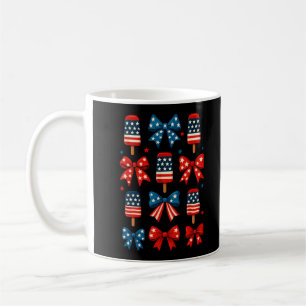 4. Juli Süße Eis-Amigurumi-Schleife Patriotisch Kaffeetasse