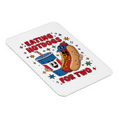 4. Juli Süße Hotdogs Magnet (Rechte Seite)