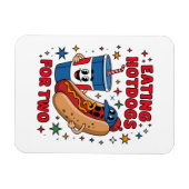 4. Juli Süße Hotdogs Magnet (Horizontal)