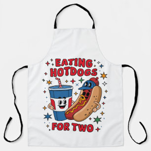 4. Juli Süße Hotdogs Schürze