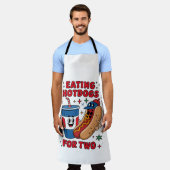 4. Juli Süße Hotdogs Schürze (Getragen)