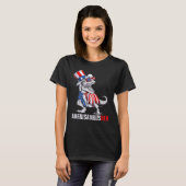 4. Juli T Rex Dinosaur Amerisaurus Rex Boys Ki T-Shirt (Vorne ganz)