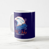 4. Juli T-Shirt Kaffeetasse (Vorderseite Links)