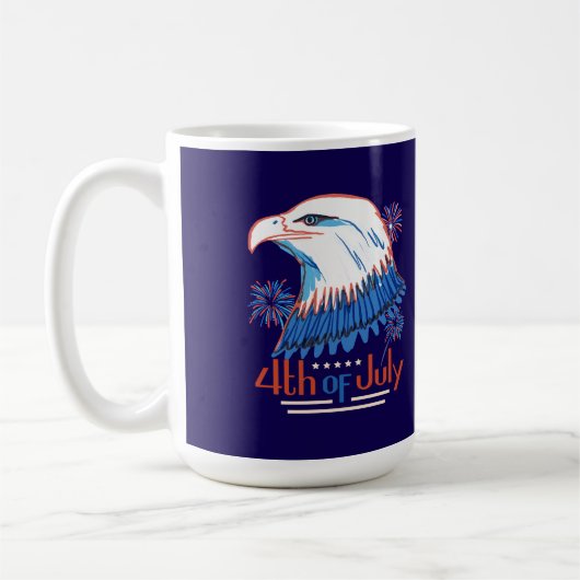4. Juli T-Shirt Kaffeetasse (Links)