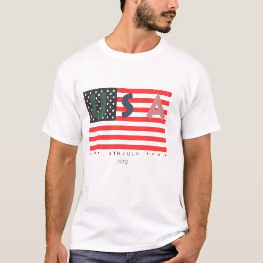 4. Juli T-Shirt patriotisch (Vorderseite)