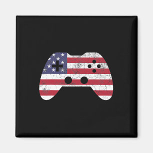 4. Juli T-Shirt Videospiel Gamer Kinder Jungen Män Magnet