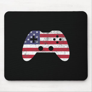 4. Juli T-Shirt Videospiel Gamer Kinder Jungen Män Mousepad