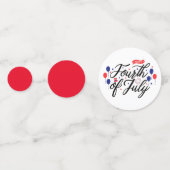 4. Juli Table Confetti Konfetti (Rückseiten)