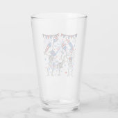4. Juli tanzende Skelette trinken Glas (Rückseite)