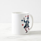 4. Juli tanzendes Skelett Kaffeetasse (VorderseiteRechts)