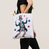 4. Juli tanzendes Skelett Tasche (Von Nahem)
