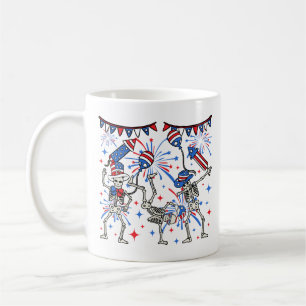 4. Juli Tanzskelette Kaffeetasse