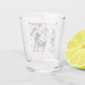4. Juli Tanzskelette Schnapsglas (Rückseite)