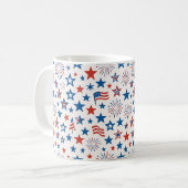 4. Juli Tasse der Sterne & Feuerwerke (Vorderseite Links)