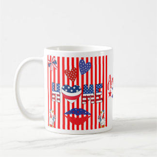 4. Juli Tasse mit Aufschrift America Ya'll