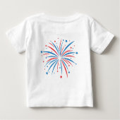 4. Juli Themenkids T - Shirt mit Feuerwerk (Rückseite)
