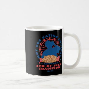 4. Juli Tradition Hot Dog Esswettbewerb Lustig Kaffeetasse