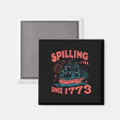 4. Juli Tratschen seit 1773 Lustig Retro Magnet (Vorderseite/Rückseite)
