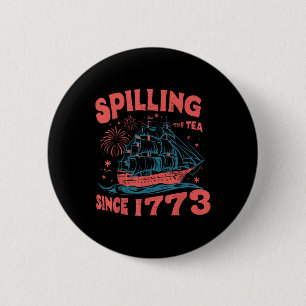 4. Juli Tratschen seit 1773 Lustiges Retro Button