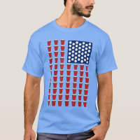4. Juli Trendiger Roter Solo Cup Beer Pong USA-Fla