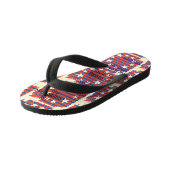 4. Juli Trendy Patriotic Design Kinderbadesandalen (Schrägansicht)
