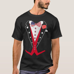 4. Juli Tuxedo American Patriotic Anzug Boy Me T-Shirt
