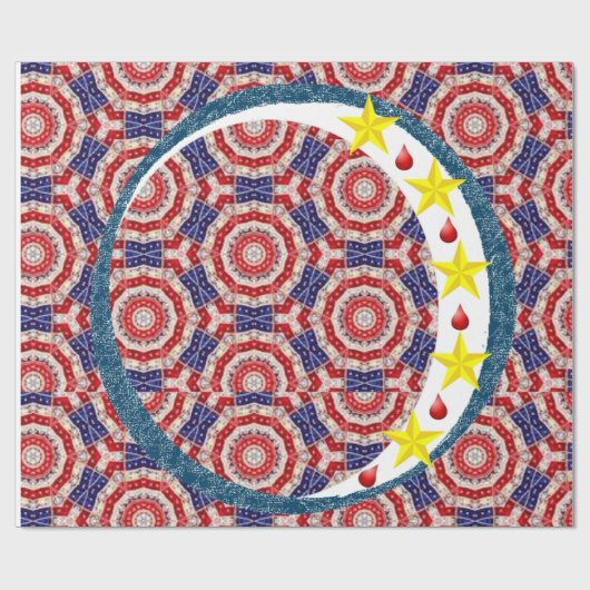 4. Juli Umschlagpapier Geschenkpapier (Flach)