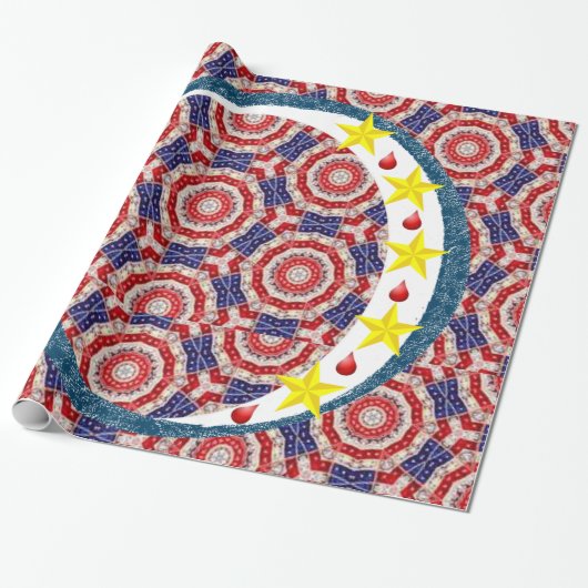 4. Juli Umschlagpapier Geschenkpapier (Ungerollt)