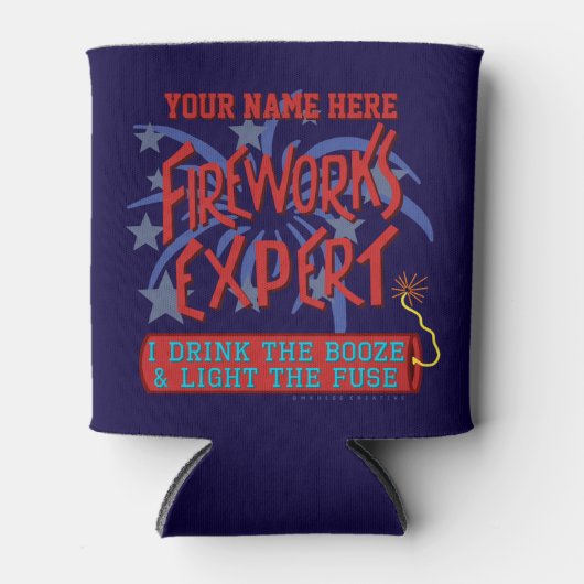 4. Juli Unabhängiger Feuerwerkexperte Dosenkühler (Vorderseite)