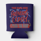 4. Juli Unabhängiger Feuerwerkexperte Dosenkühler (Rückseite)