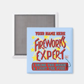 4. Juli Unabhängiger Feuerwerkexperte Magnet (Vorderseite/Rückseite)