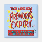 4. Juli Unabhängiger Feuerwerkexperte Magnet (Vorne)