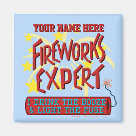 4. Juli Unabhängiger Feuerwerkexperte Magnet