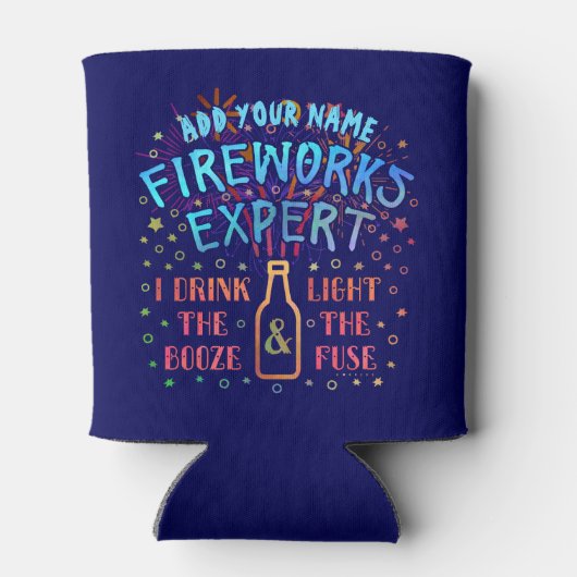 4. Juli Unabhängiges Feuerwerk Expert V2 Dosenkühler (Rückseite)