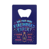 4. Juli Unabhängiges Feuerwerk Expert V2 Geldkarten Flaschenöffner (Vorderseite)