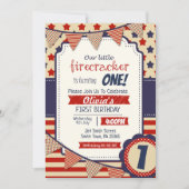 4. Juli / Unabhängigkeit Einladung (Vorderseite)