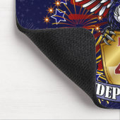 4. Juli Unabhängigkeit Mousepad (Ecke)