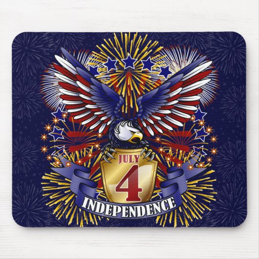 4. Juli Unabhängigkeit Mousepad (Vorne)