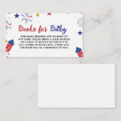 4. Juli Unabhängigkeitserfordernis für Babydusche Begleitkarte (Vorne/Hinten)