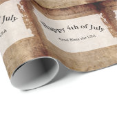 4. Juli 📜 Unabhängigkeitserklärung Geschenkpapier (Rolleneckpunkt)