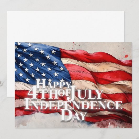 4. Juli - Unabhängigkeitstag (Vorne/Hinten)