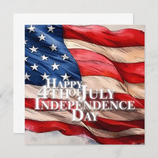 4. Juli - Unabhängigkeitstag (Vorne/Hinten)