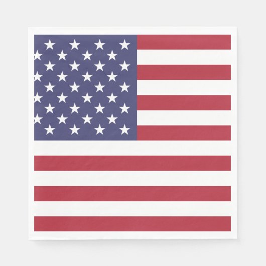 4. Juli Unabhängigkeitstag Amerikanische Flagge Serviette (Vorderseite)