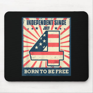 4. Juli Unabhängigkeitstag Amerikanische Freiheit Mousepad
