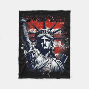 4. Juli Unabhängigkeitstag Amerikanische Freiheits Fleecedecke