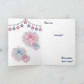 4. Juli Unabhängigkeitstag Amerikanischer Adler Karte (Innenseite)