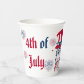 4. Juli Unabhängigkeitstag Amerikanischer Adler Pappbecher (Vorderseite)